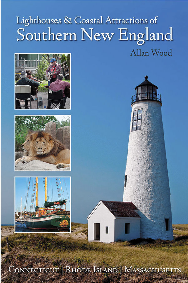 book of lighthouses, tours, attractions, and contact information in southern New England